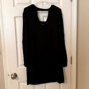 Socialite casual black dress